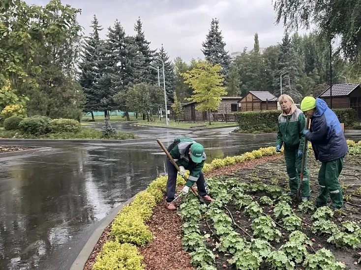 В Городском парке высаживают тюльпаны