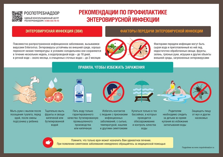 О мерах профилактики энтеровирусной инфекции 