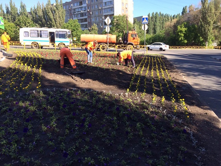 В Саратове продолжаются работы по благоустройству