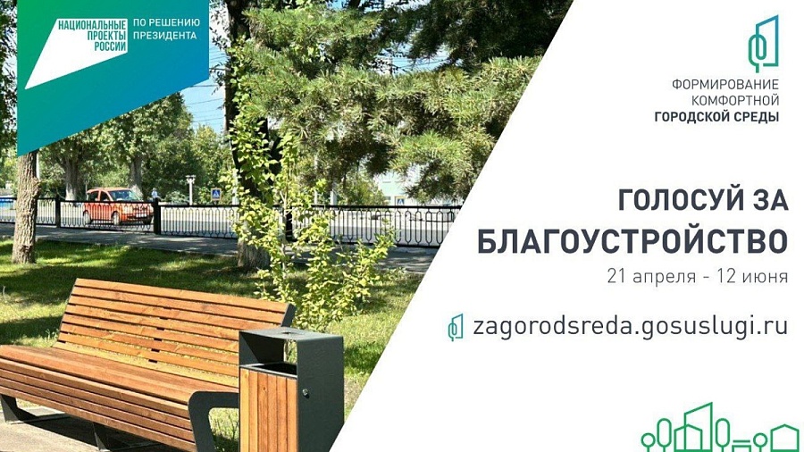 Продолжается голосование за благоустройство территорий 