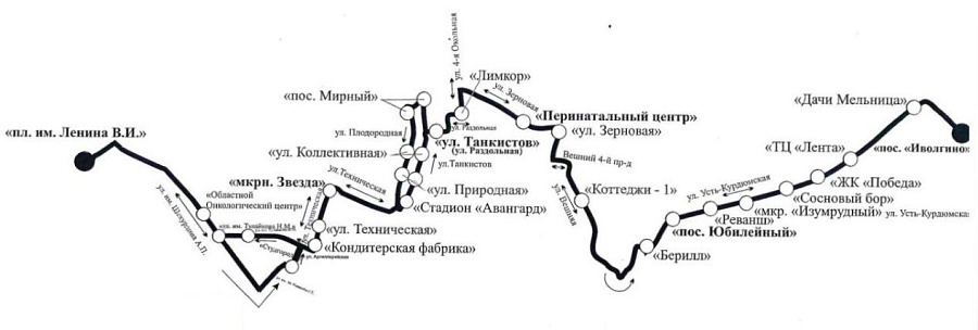 Начал работу новый муниципальный автобусный 
маршрут №62 «пл.Ленина - мкр.Иволгино»