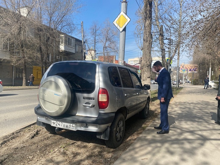 Состоялось выездное мероприятие на предмет 
выявления несанкционированной парковки