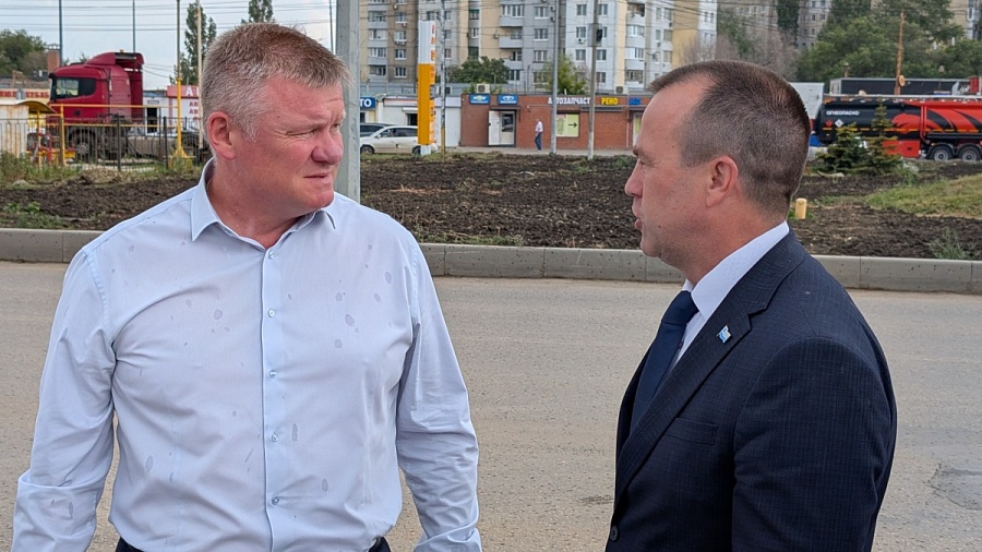 Глава города Саратова проконтролировал благоустройство въезда в город со стороны Вольского тракта