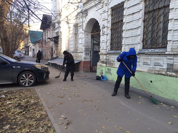 Продолжаются комплексные работы по благоустройству 
на территории Октябрьского района