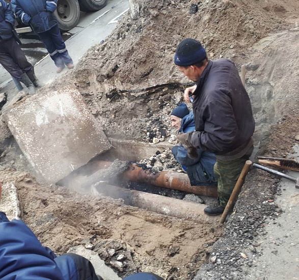 Ликвидировано 8 повреждений трубопроводов 
холодного водоснабжения