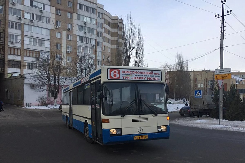 Общественный транспорт в Саратове работает 
в плановом режиме